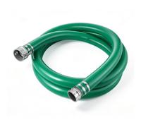 Tuyau d'aspiration VEVOR, 3 pouces x 6,1 mètres, tuyau en PVC pour pompes de piscine, irrigation, aspiration d'eau, pompes immergées, 60 psi, résistant aux intempéries et aux fissures, avec raccords C
