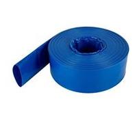 VEVOR Tuyau de décharge SPDH-8736 38 mm x 30,5 m PVC plat résistant bleu avec colliers de serrage