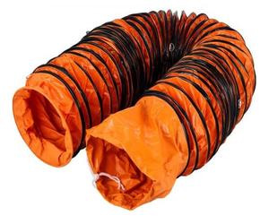 VEVOR Tuyau en PVC 25 pi, Gaine de ventilation Flexible 12 po, Tuyau flexible PVC Conduit en PVC antidéflagrant Résistant à l'usure Cordes ajustables pour ventilateur d'extraction dans les usines