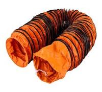 VEVOR Tuyau en PVC 7,6m 25pi Gaine de Ventilation Flexible 30,5cm Avec Cordes Ajustables Orange
