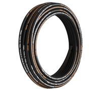 VEVOR Tuyau Hydraulique 1/2" x 30,5 m, Tuyau d'Essence 4000 PSI, Durite de Carburant en Caoutchouc Résistant avec 2 Tresses en Fil d'Acier, Durite de Carburant -20 à 140℃, Transférer Huile Hydraulique