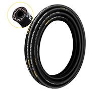 VEVOR Tuyau Hydraulique 1/4" x 100 m, Tuyau d'Essence 5800 PSI, Durite de Carburant en Caoutchouc Résistant avec 2 Tresses en Fil d'Acier, Durite de Carburant -20 à 140 ℃, Transférer Huile Hydraulique