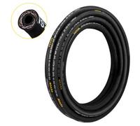 VEVOR Tuyau Hydraulique 1/4" x 100 m, Tuyau d'Essence 5800 PSI, Durite de Carburant en Caoutchouc Résistant avec 2 Tresses en Fil d'Acier, Durite de Carburant -20 à 140 ℃, Transférer Huile Hydraulique