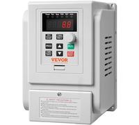 VEVOR Variateur de Fréquence 2,2 kW Convertisseur de Fréquence 3 CV 10 A 0-400 Hz VFD avec Entrée Monophasé Sortie Triphasé Régulateur Contrôle de Vitesse Refroidissement Rapide pour Moteur de Machine