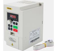 VEVOR Variateur de fréquence 220 V, 3 kW, 4PS, Variable Inverter, Régulateur de vitesse VFD, Convertisseur CNC -5~40 °C, Vibration < 0,5 G, Courant d'entrée/sortie 0-14 A, Entrée 1 ou 3 phases, Conver