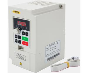 VEVOR Variateur de fréquence 220 V, 3 kW, 4PS, Variable Inverter, Régulateur de vitesse VFD, Convertisseur CNC -5~40 °C, Vibration < 0,5 G, Courant d'entrée/sortie 0-14 A, Entrée 1 ou 3 phases, Conver