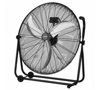 VEVOR Ventilateur de Sol 76,2 cm, Ventilateur Industriel Haute Vitesse 20388 m³/h, 3 Vitesses, Pales en Alliage d'Aluminium, Angle Réglable à 360°, pour Garage, Entrepôt, Atelier et Sous-Sol, Noir