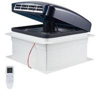 VEVOR Ventilateur de Toit 12V 10 Vitesses Avec Télécommande Couvercle pour Camping-car Noir et Blanc