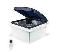 VEVOR Ventilateur de Toit pour Camping-car Réversible 10 Vitesses 12 V, avec Télécommande, Moteur CC Intégré, Couvercle Supérieur Électrique, Pale 30,5 cm, Convient aux Ouvertures de Toit 35,6x35,6 cm