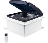 VEVOR Ventilateur de Toit Réversible 12V 10 Vitesses Avec Télécommande pour Camping-car Noir et Blanc