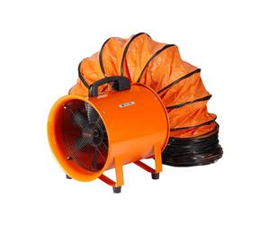 VEVOR Ventilateur d'Extraction 145 W Extracteur d'Air Conduit Industriel 203 mm Tuyau d'Extraction 10 m Volume d'Air 1733 m3/h Ventilateur Évacuation d'Air pour Extraire Fumée Maison Travail