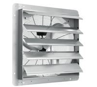 VEVOR Ventilateur d'extraction à volets, 61,5 cm, extracteur d'air de grenier mural en aluminium, 4800 m³/h, 1400 tr/min, avec moteur AC, ventilation et refroidissement pour garage, hangar, magasin