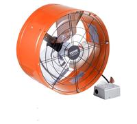 VEVOR Ventilateur d'extraction de grenier 380 x 200 mm, gril extérieur thermostatique, capacité de débit d'air de 1650 CFM pour toit à pignon, garage, atelier, maison