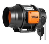 VEVOR Ventilateur Extracteur Régulateur Température Humidité 550m³/h Silencieux 15,24cm Noir