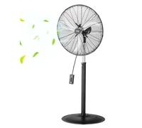 VEVOR Ventilateur sur pied industriel, 600 mm, ventilateur oscillant à 85°, réglables en hauteur, 3 vitesses réglables, débit d'air max. 6800 CFM, pour chambre à coucher, salon, maison, bureau, noir