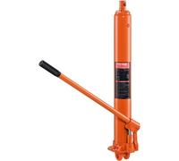 VEVOR Vérin Hydraulique Long pour Grue d'Atelier 8 Tonnes, Cylindre Hydraulique Support Moteur avec Pompe à Simple Piston et Base à Chape, Tige Hydraulique pour Chèvre Levage Moteur, Entretien Garage