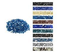 VEVOR Verre de Feu pour Braséro, 4,5 kg, Pierres en Verre pour Foyer à Gaz, 12,7 mm, Sans Fumée, Réfléchissante, Pierres Décoratives Résistantes pour Cheminée Gaz, Intérieur, Extérieur, Bleu Pacifique