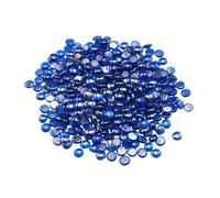 VEVOR Verre de Feu pour Braséro, 4,5 kg, Pierres en Verre pour Foyer à Gaz, 19,05 mm, Perles de Verres, Sans Fumée, Réfléchissantes, Pierres Décoratives Résistantes, pour Cheminée à Gaz, Bleu Cobalt