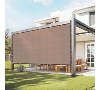 VEVOR Voile d'ombrage 90%, 2440 x 3660 mm, Filet d'ombrage avec œillets en Acier INOX, Toile de Protection en PEHD Haute densité 140 g/m², pour extérieur, terrasse, Jardin et arrière-Cour, Marron