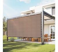 VEVOR Voile d'ombrage 90 %, 3050 x 3660 mm, filet d'ombrage avec œillets en acier inoxydable, protection solaire et brise-vue en PEHD 140 g/m², pour extérieur, terrasse, jardin et arrière-cour, marron