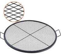 VEVOR X-Marks Grille de foyer, Φ 910 x 25 mm， en acier avec poignée et fil X de soutien, Ustensiles de cuisine portables pour le camping et les réunions en plein air, noir