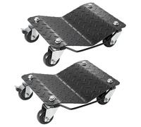 VEVOR Chariot de Manutention de Voiture 2PCs Charge 1,4 T au Total Chariot Déplace Voiture Plate-forme 38,5x30 cm Roue Verrouillable Aide à la Manœuvre Positionnement pour Véhicule Meuble Équipement