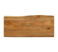 Vevorizon Plateau de table en bois de manguier massif avec bord vivant, 90 x 40 x 2,5 cm, planche en bois pour bureau, plan de travail, pièce de rechange, construction de meubles, salle à manger