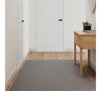 Vevorizon Tapis de couloir en polyester à poils courts lavable, antidérapant, doux, pour couloir, salon, cuisine, anti-salissure, chaud, insonorisant, polyvalent - Gris - 100 x 180 cm
