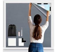 Vexyra Store Occultant sans Percage 200x148cm, Rideau Occultant Thermique Anti Chaleur, Tissu Opaque Découpable pour Fenêtre de Toit, Velux, Chambre et Caravane, 100% Blackout Matériau Isolant
