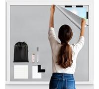 Vexyra Store Occultant sans Percage 200x148cm, Rideau Occultant Thermique Anti Chaleur, Tissu Opaque Découpable pour Fenêtre de Toit, Velux, Chambre et Caravane, 100% Blackout Matériau Isolant