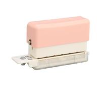VEYETTE Perforatrice électrique à 3 Trous avec Adaptateur, Perforatrice Commerciale Robuste pour Bureau, école, Gris, capacité de 30 Feuilles (Rose)
