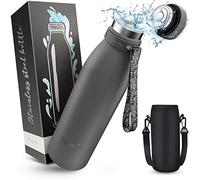 Bouteille Vezato en acier inoxydable - Bouteille isotherme sans BPA 750 ml - Bouteille d'eau étanche avec double isolation - Bouteille thermos lavable au lave-vaisselle - Convient aux boissons gazeuse