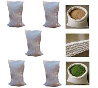 VEZODEK Sac Gravat Chantier 60x90cm Supporte Jusqu'à 50 kg | Sacs en Polypropylène Tissé Sac à Feuilles pour Jardin | Boudin Anti Inondation Réutilisable Sandbag de Sable pour Lester (5)
