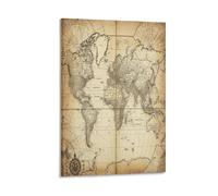 VFKLZCNYR Map of Europe Peinture Murale Sur Toile - Cadre Mural Stretch Print, Chambre Moderne Ou Salon, Œuvre D'art Unique 08x12inch(20x30cm)