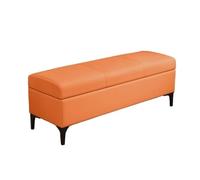 Vfs8dQ5kt Banc de Chambre Banc à Chaussures d'entrée Vestiaire Salon Canapé | Banc de rangement for chambre à coucher, lit long(Orange)