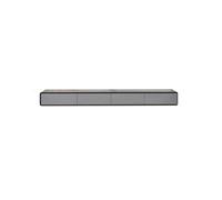 Vfs8dQ5kt unité média Meuble TV Flottant, Console, étagère Flottante avec tiroirs(Black and Grey)