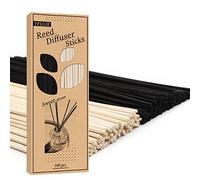 VFULIE Lot de 100 bâtonnets diffuseurs à roseaux, recharge de rechange pour arôme parfumé (100, noir et blanc)