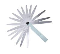 VGEBY Jeu de Jauges d'épaisseur, Jauge d'épaisseur en Acier Inoxydable avec 17 Lames 0,02-1,00 Mm, Outil de Mesure Métrique marqué pour la Mécanique de Configuration de l'écart de Valve