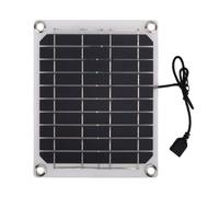 VGEBY Panneaux Solaires, 5W Chargeur USB Monocristallin | Silicon Camping Randonnée Plein Air, Compatible avec Appareil Photo Téléphone, Lampe de Nuit Ventilateur USB, Sortie