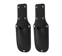 VGEBY Sécateur Holster, 2PCS Gaine en Cuir PU Noir | pochette de ceinture pour outils de jardin, convient aux cisailles et aux ciseaux, profil mince de 20 cm, clip de ceinture