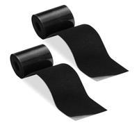 VGECEE Lot de 2 Rouleaux de Ruban Adhésif Toilé Ruban Adhésif Tissu Noir Rubans Adhésives de Réparation pour Tissu 5 cm x 1,6 m Adhésives Patchs Noirs pour Meubles, Doudounes, Déchirures ou Trous