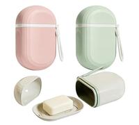 VGECEE Porte-Savon de Voyage Boîte à Savon Porte-Savon Portable Porte-Savons Étanche Porte-Savons Voyage Boîte à Savon Portable de Voyages Boites Shampoing Solide avec Couvercle pour Douche, Voyages