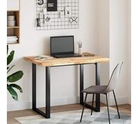 VGLQNRPT Plateau de bureau en bois massif 120 x 70 x 4 cm en bois d'acacia non traité pour bureau, plan de travail, établi, lavabo