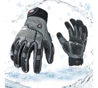 VGO. CA7722FLWP 1 paire de gants de mécanicien d'hiver, gants de travail de sécurité pour stockage au froid ou congélateur, imperméables, réduction des chocs et des vibrations, -20 ℃, w/3M Thinsulate
