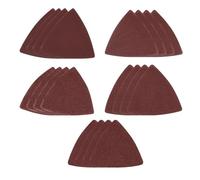 VGOL 50 Accessoires Lot de pour Outils Multifonctions Papier de Verre Triangulaire 80 × 80 Mm Gravier 40/80/120/240 Papier de Verre de Remplacement Rapide Compatible avec Dewalt Compatible avec Bosch