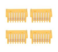 VGOL Lot de 4 Bornes de Batterie Lithium-ION 7 Broches à 90 Degrés Compatible avec Makita BL1830/BL1850/BL1840/LXT400 18 V Li-ION PCB Board Jaune