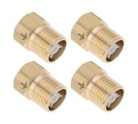 VGOL Lot de 4 Clapets Anti-retour Unidirectionnels en Laiton G1/2" Femelle Vers G1/2" Mâle pour Chauffe-eau Réservoirs Tours Systèmes d'admission de Toilettes Anti-refoulement