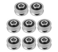 VGOL Lot de 8 Roulements à Billes à Rainure en U SG15 5 X 17 X 8 Mm pour Systèmes Coulissants Convoyeurs Et équipements d'automatisation
