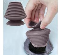 VGy742 Bouchon de vidange de baignoire universel en caoutchouc pour salle de bain - 3,6 x 5,2 cm
