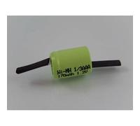 vhbw 1/3AAA Pile NI-MH 170mAh (1.2V) à souder en Z pour le modélisme, l'éclairage solaire, le téléphone, etc.